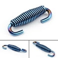 thumbnail image 2 of Moto Exhaust Pipe Muffler Tip Silencer Stainless Steel Spring 4PCS Blue, 2 of 6