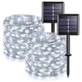 thumbnail image 1 of Guirnalda de luces solares navideñas de 22 m y 200 LED, luces solares para exteriores, luces para árbol de Navidad, 8 modos, lámpara decorativa impermeable, 1 of 5