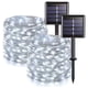 thumbnail image 1 of Guirnalda de luces solares navideñas de 22 m y 200 LED, luces solares para exteriores, luces para árbol de Navidad, 8 modos, lámpara decorativa impermeable, 1 of 5