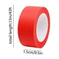 thumbnail image 3 of JeashCHAT Colored Masking Tape, 0.6 Inch x 14.22 Yards Colorful Thin Paper Tape, Painters Tape, DIY Craft Tape, Colorful Tape Roll for Arts Crafts Labeling, Red, 3 of 6