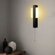 thumbnail image 5 of Aplique de pared moderno con cable | Luz LED de pared interior de 6 W, blanco cálido | Metal y acrílico para salón, dormitorio, baño, pasillo y escaleras | Negro o blanco, 5 of 6