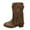 Brown, variant on Cowboy Boots for Toddler Cowgirl Boots for Girls Western Cowboy Boots for Boys Kids Toddler Mid-Calf Square Toe Leather Chic Party Riding Boot Red Size,9