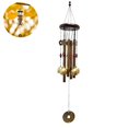 thumbnail image 2 of Tradicional Retro Bronce Jardín Jardín Vida al aire libre Campanas de viento Campana de viento Colgante de metal Tubo largo Agujero Campana de esquina TUNC Sencillez, 2 of 5