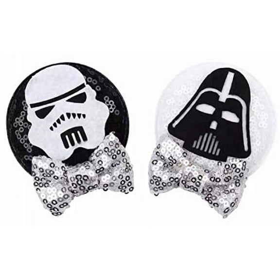 CLGIFT Minnie Mouse Ears Baby/Toddler Headband, Minnie Mouse Baby Ears, Minnie Mouse Ears Baby Headband, Toddler Headband (Star Wars Hair Clip)