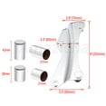 thumbnail image 2 of Amazicha Chrome 4 Point Docking Hardware Covers Kit Compatible for Harley Davidson Touring Street Glide, Electra Glide, Road Glide, Road King 2014-2021, 2 of 2