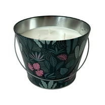 Mainstays 24oz Outdoor Citronella Candle Metal Bucket, Palm Springs