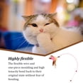 thumbnail image 3 of Cat Stick Toy Playing Prop Household Small Playthings Interesting Interaction Plaything Feeding Accessories Simple Feathers Teasing Interactive Toys Pet Supplies Type 1, 3 of 8