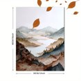 thumbnail image 3 of Misty Mountain Lake Landscape Canvas Print Wall Art for Living Room Bedroom Office Study, 3 of 8
