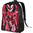 thumbnail image 2 of Hazbin Alastor Hotel Backpack Casual Daypacks Printed School Backpack Simple Lightweight Shoulder Bag Knapsack, 2 of 8