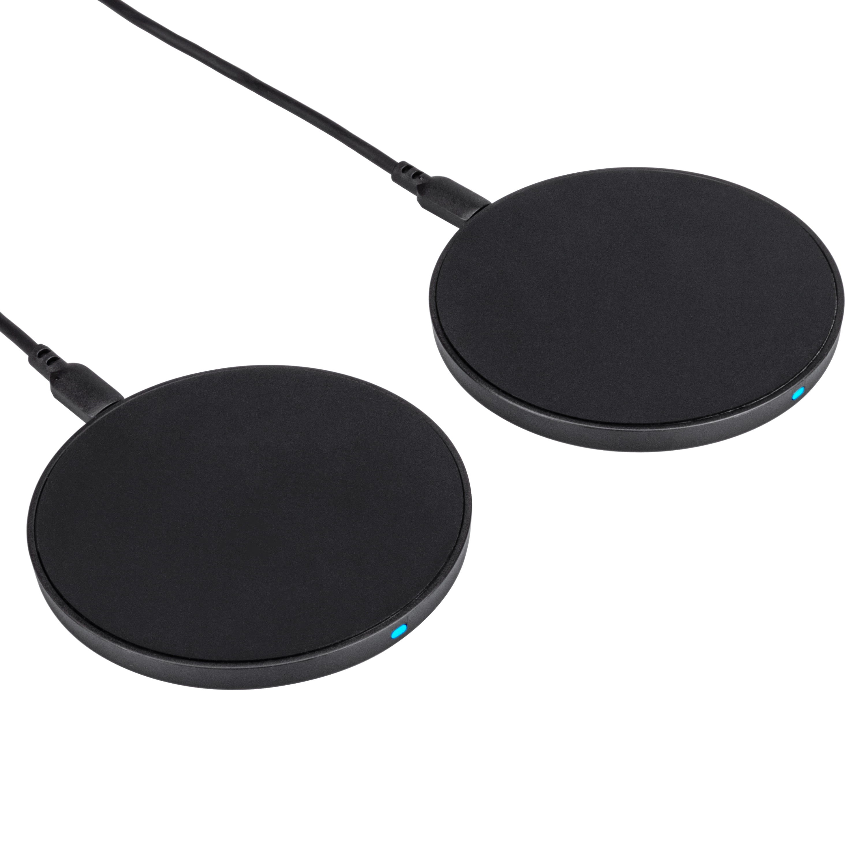 onn. 2 Pack Wireless Charging Pad Compatible With All Qi Enabled Devices