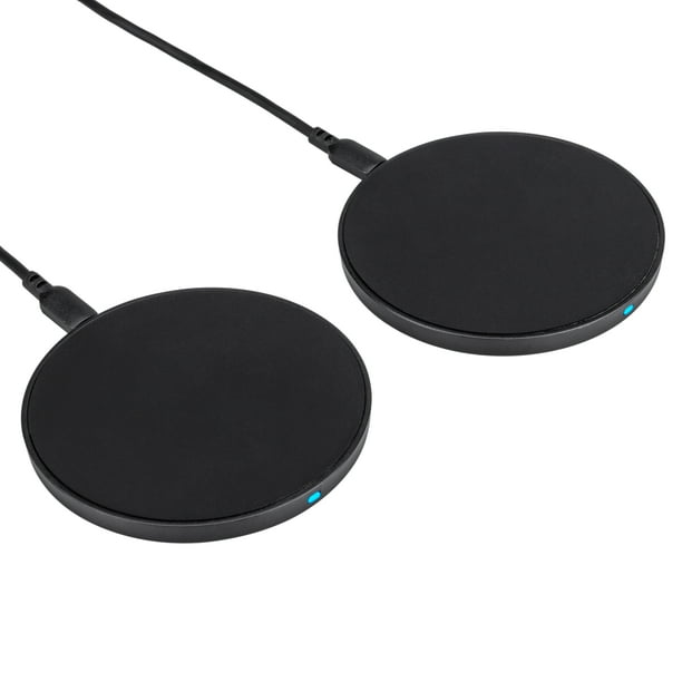 onn. 2 Pack Wireless Charging Pad Compatible With All Qi Enabled