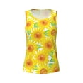 thumbnail image 4 of Lsque Sunflowers2 Printed Workout Tank Tops for Women, Athletic Sports Tank Tops, Compression Sleeveless Dry Fit Shirts,Sleeveless Yoga Shirt-X-Large, 4 of 9