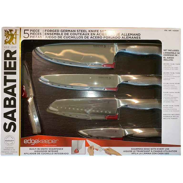 Sabatier 14 Piece Stainless Steel Handle Knife Block Set Black