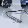 thumbnail image 4 of ORICO Aluminum Type C USB 3.0 HUB 4 Port Multi Splitter PD60W TF SD Reader OTG For Lenovo HUAWE Macbook PC Computer Accessories, 4 of 10