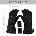 thumbnail image 2 of TEHAUX Winter Thermal Heated Gloves Black Plush 1 Pair L, 2 of 6