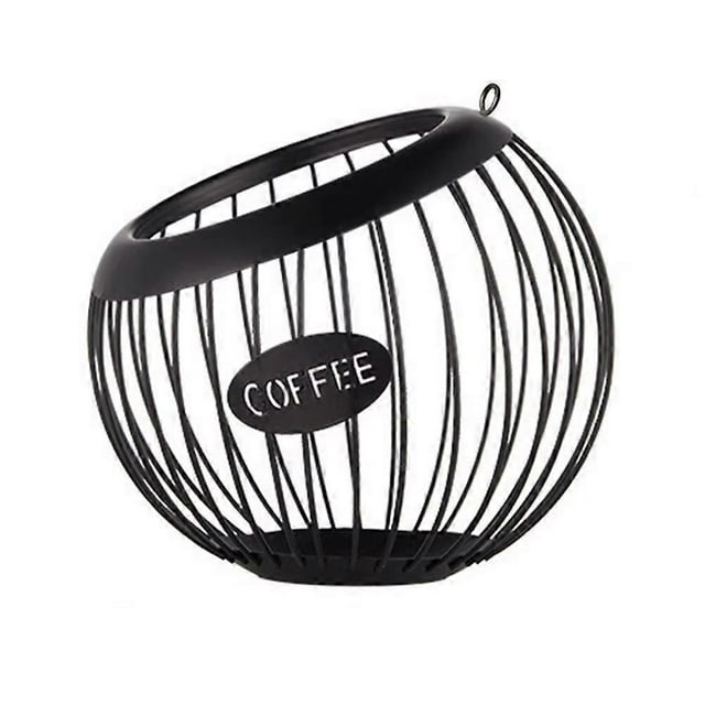 Storage Organizer Metal Coffee Pods Storage Basket Organizer Capacity Container for K-Cups Versatile Coffee Pods Holder