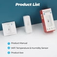 thumbnail image 4 of Sensor inalámbrico de temperatura y humedad Tuya 2,4G WiFi para Amazon Alexa/Google Home, 4 of 7
