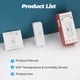 thumbnail image 4 of Sensor inalámbrico de temperatura y humedad Tuya 2,4G WiFi para Amazon Alexa/Google Home, 4 of 7