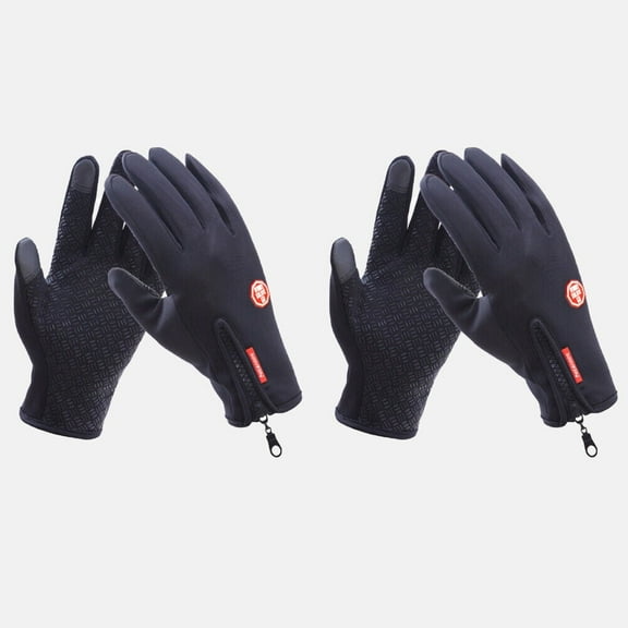 US 2 Pairs Touchscreen Winter Warm Mittens Cycling Gloves Thermal Waterproof