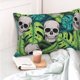 thumbnail image 4 of Balery Skull and Palm Leaves Funda de Cojín Estampada, Regalos para Mujeres, Regalos de Amor para Ella, Regalos para Novia o Esposa, Funda de Almohada-16"x24", 4 of 6