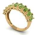 thumbnail image 2 of 2.61 ctw Wedding Band for Women - 18K Yellow Gold Natural Peridot Stackable Eternity Ring, 2 of 6