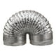 thumbnail image 1 of 1 Pc 2m Thicken Aluminum Foil Duct Hose Flex Air Intake Pipe Ventilation Fan Exhaust Vent Hose for HVAC Ventilation 10mm Diameter (Silver), 1 of 4