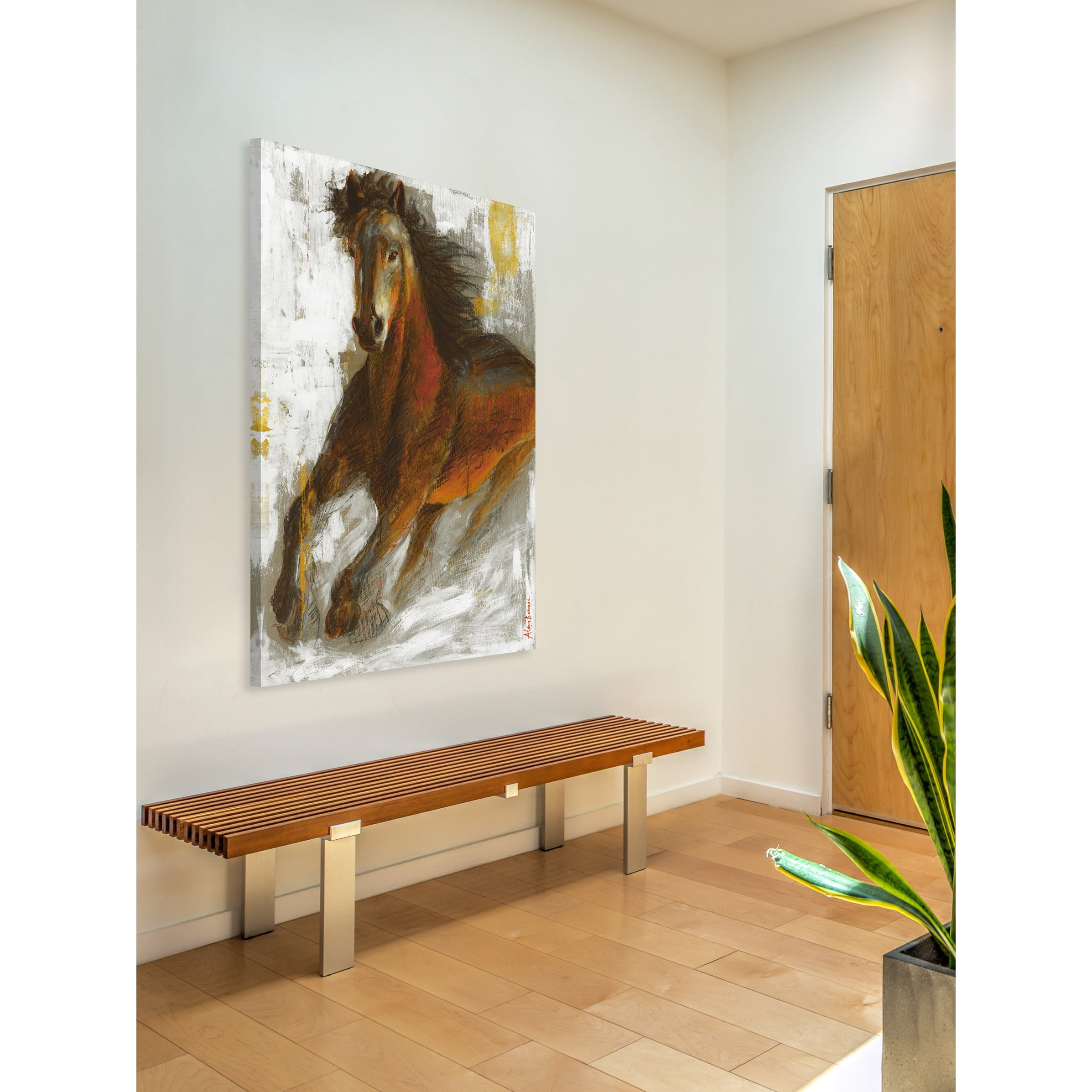 "Wild Fire" Painting Print on Wrapped Canvas