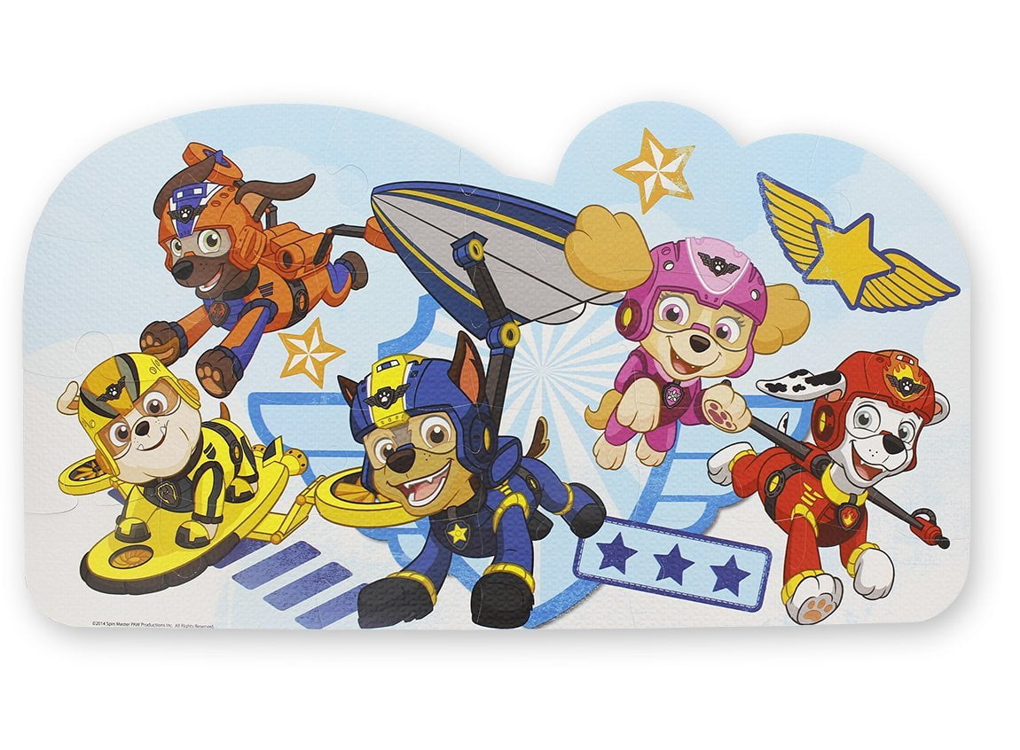 Nickelodeon Paw Patrol All Paws on Deck 3 Puzzles Panorama 2014 Metal Tin for sale online 