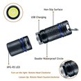 thumbnail image 3 of Mini Flashlight Keychain with Micro USB Rechargeable Tiny Flashlight Brightness can Achieve up to 200 lumens for EDC Torch, 3 of 5
