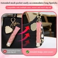 thumbnail image 7 of Lip Balm Keychain Charm with Mirror - Stainless Steel Mesh Bag Keychains, Lipstick Storage Case for Women Purse, 7 of 7