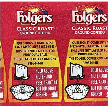 Coffee Premeasured Packs, Classic Roast Regular, 1.05oz Vacket Pack, 42/carton