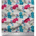 thumbnail image 1 of Soimoi polyester Crepe Fabric Leaves & Floral Artistic Print Sewing Fabric Yard 42 Inch Wide, 1 of 1
