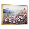 thumbnail image 2 of Designart "Mountain Roses In Pink I" Roses Floater Framed Canvas Art Print, 2 of 5