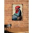 thumbnail image 6 of Rooster Farmhouse Aluminum Sign 12x16 Inches - Retro Chicken Wall Decor, Vintage Metal Plaque for Kitchen, Dining Room, Porch, or Garden, Unique Gift for Poultry Lovers & Farmers, 6 of 8
