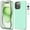Mint, variant on For iPhone 16 Pro Case, Liquid Silicone Case with Tempered Glass Screen Protector, Tekcoo Shockproof Rugged Rubber Protective Cover Microfiber Lining Cute Phone Case for iPhone 16 Pro - Mint