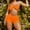 Pink, variant on CALAFEBILA Women Bikini 2025 Seaside Vacation With Steel Push-up Solid Bra Water Skiing China Mother's Day Summer Split Show Waist Halter Swimwear for Ladies