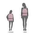 thumbnail image 3 of School Backpack Lightweight Multipocket College High Middle Student Bag 15L Soft Pink, 3 of 9