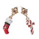 thumbnail image 3 of Christmas Style Dangling Pendants Earrings Creative Design Suitable For Women Assorted Color Stocking Shape 1 Pair, 3 of 5