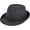 Black, variant on Men's Felt Fedora Hats Stripe Short Brim 1920s Panama Jazz Cap