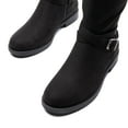 thumbnail image 3 of BURUDANI Women’s Knee High Tall Moto Buckle Boots, 3 of 5