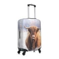 thumbnail image 3 of Qekee Yak Elastic Luggage Cover, Double-sided Print, Invisible Zipper, for Travel, Business, Daily - Medium, 3 of 9