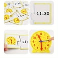 thumbnail image 2 of Montessori Clock Model, Three-needle Linkage Children's Clock Teaching Aids, Teaching And Learning Time Recognition Toy Set, 2 of 5
