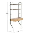 thumbnail image 7 of Home Furniture Lean Industrial Desk In Black Painted Steel, Wood And Brown, 7 of 7