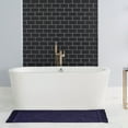 thumbnail image 3 of Jean Pierre Ricardo Cotton Fringe 27 x 45 in. Bath Rug, Indigo, 3 of 11