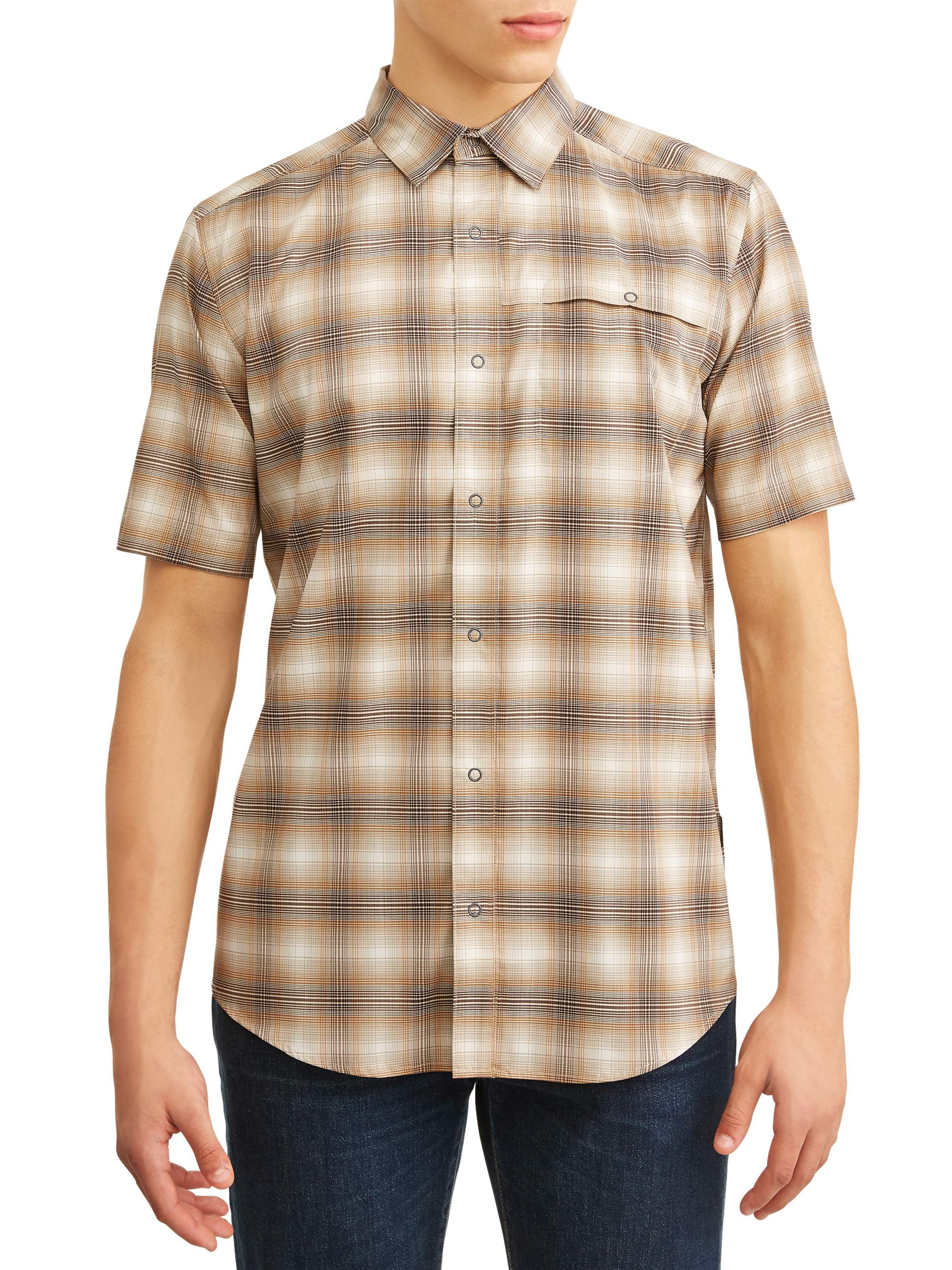 Swiss Tech Men’s Short Sleeve Outdoor Shirt - Walmart.com