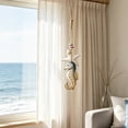 thumbnail image 6 of Qjidjing Wooden Sea Themed Wall Hanging Pendants, Mediterranean Style Wall Art Ornaments, for Indoor Living Room Bathroom, Beach Lovers C, 6 of 6