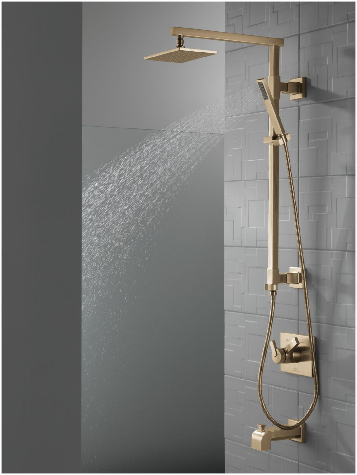 Delta RP62955KSPR 2.5 GPM Universal Rain Shower Head - Lumicoat Black Stainless