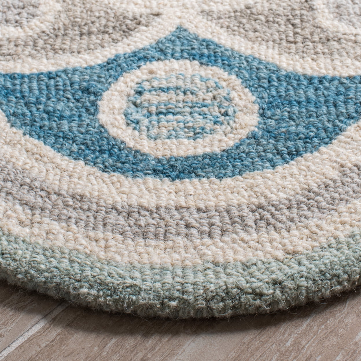 SAFAVIEH Novelty NOV101A Handmade Grey / Blue Rug