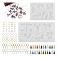 thumbnail image 1 of DIY de resina de constelaciones decorativo duradero reutilizable llavero Silicona para tobillera, 1 of 8