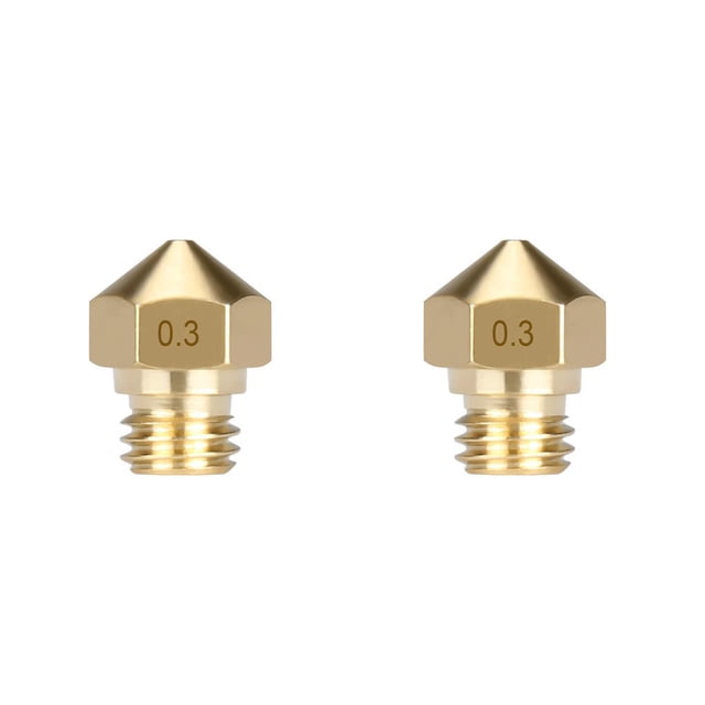 Seitruly Piezas de impresora 3D EZT3D, cabezal extrusor de boquilla Mk10, Kit de rosca M7, cabezal J, boquilla de cobre, todo inoxidable Type6 NO6
